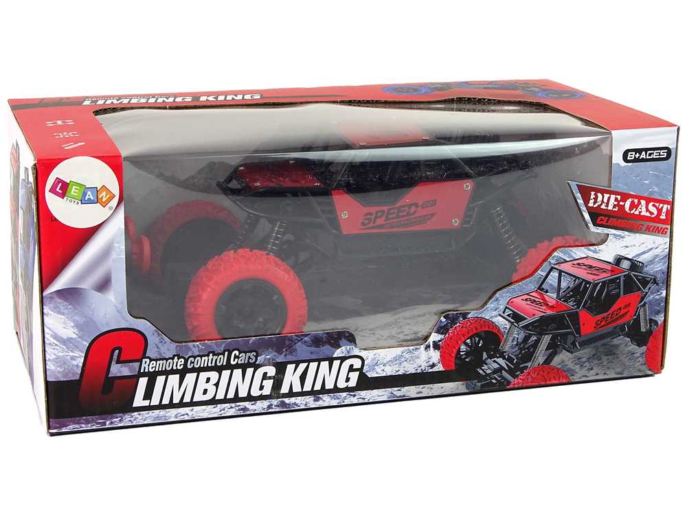 Limbing King nuotoliniu būdu valdomas R/C visureigis 1:18, raudonas