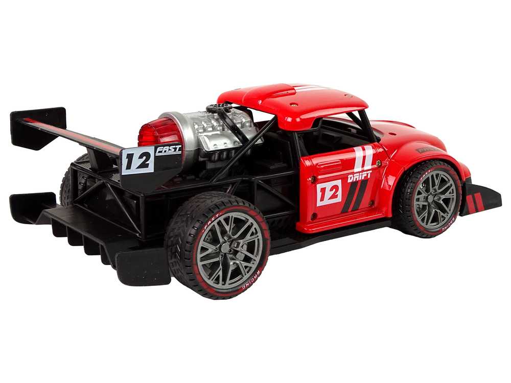 BRAVE nuotoliniu būdu valdomas sportinis automobilis R/C 1:16, raudonas