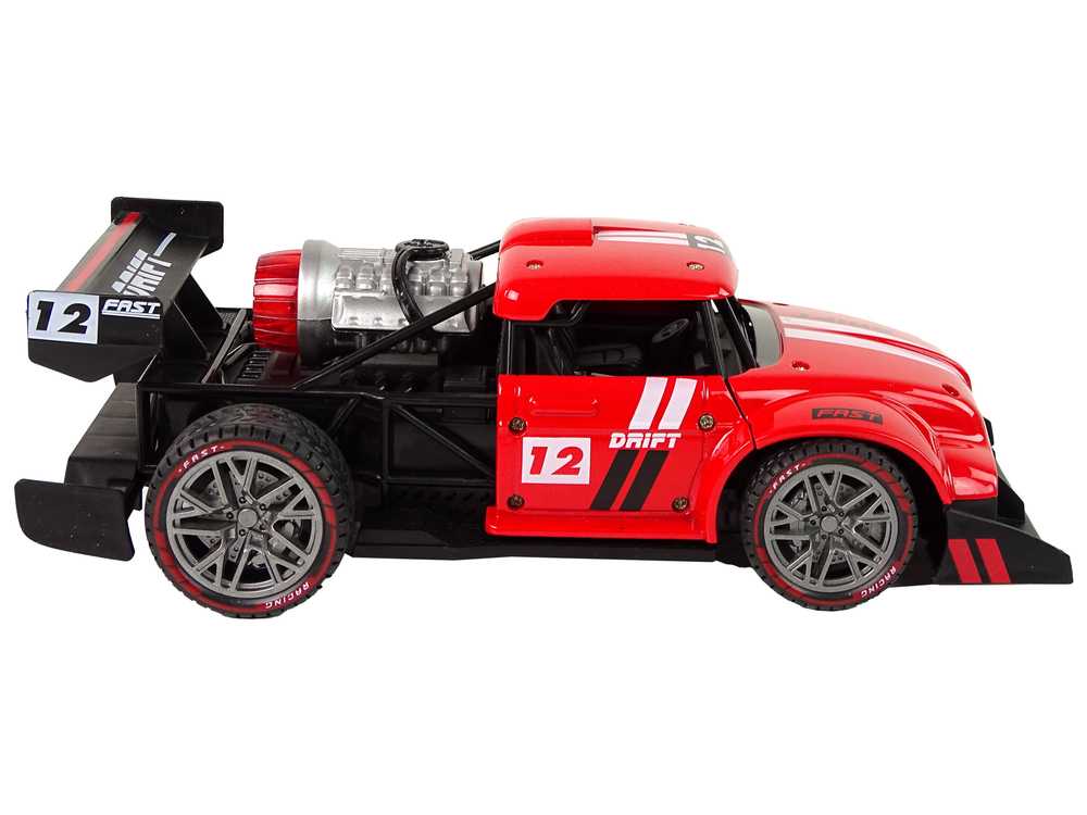 BRAVE nuotoliniu būdu valdomas sportinis automobilis R/C 1:16, raudonas