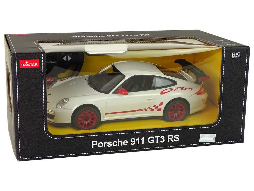 Nuotoliniu būdu valdomas automobilis Porsche 911 GT3 RS, 1:14, baltas