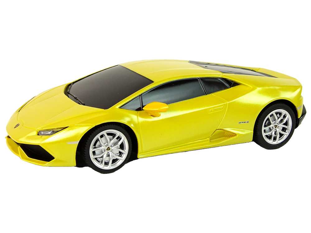 Nuotoliniu būdu valdomas automobilis Lamborghini Huracan, 1:24, geltonas