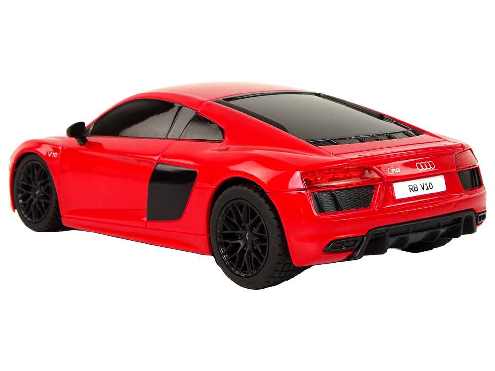 Nuotoliniu būdu valdomas automobilis Audi R8, 1:24, raudonas