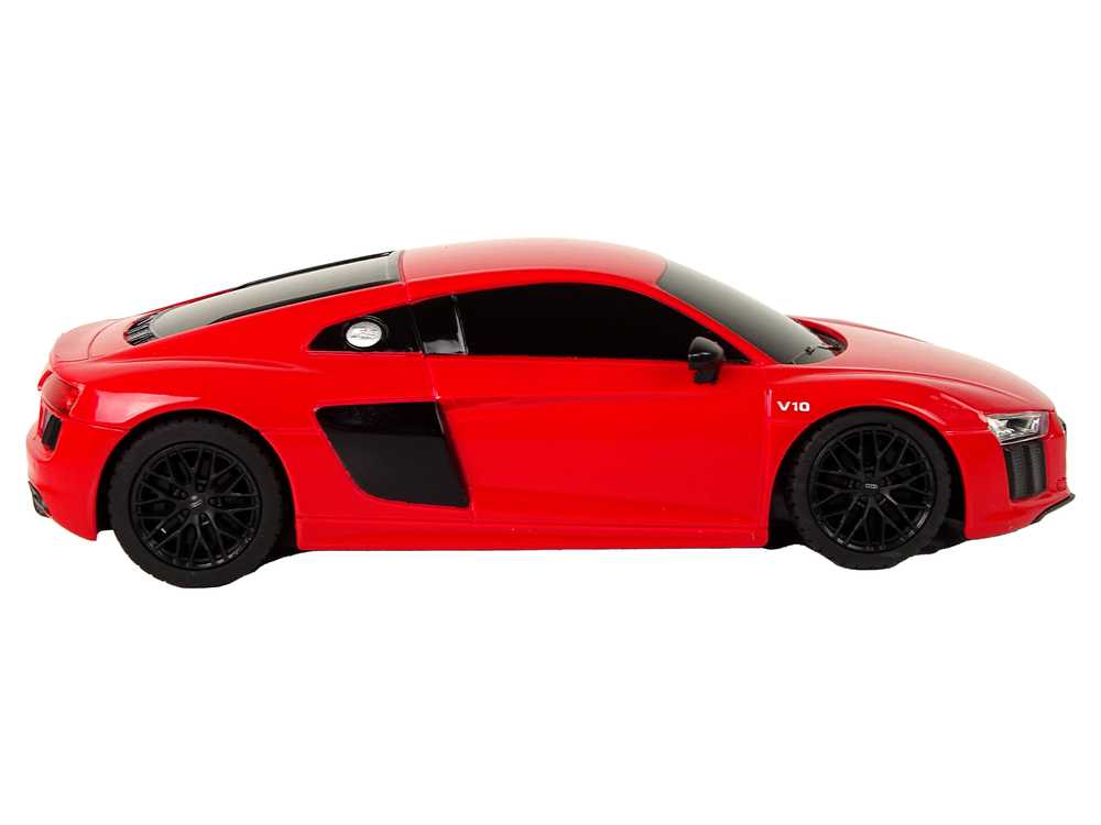 Nuotoliniu būdu valdomas automobilis Audi R8, 1:24, raudonas