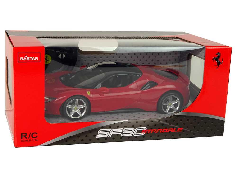 Nuotoliniu būdu valdomas automobilis Ferrari SF90, 1:14, raudonas