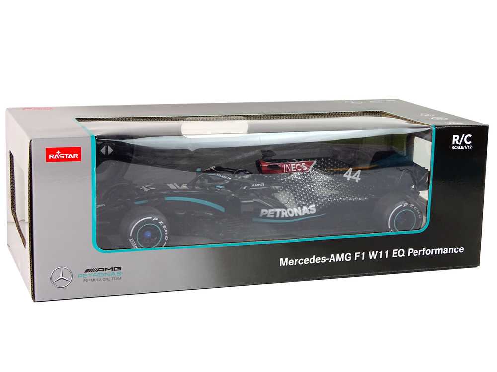 Nuotoliniu būdu valdomas automobilis Mercedes-AMG F1, 1:12, mėlynas