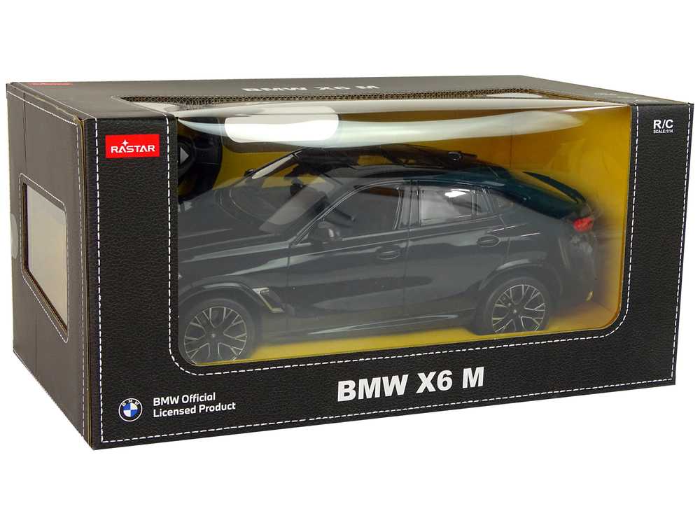 Nuotoliniu būdu valdomas automobilis Bmw X6 M, 1:14, juodas