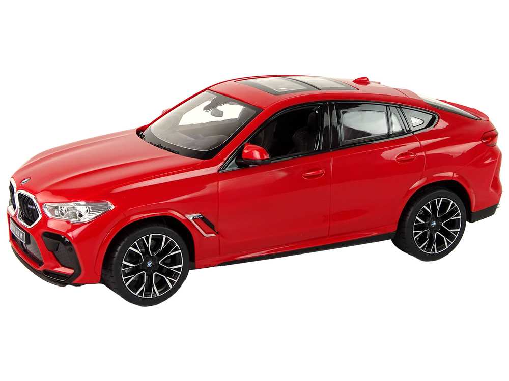 Nuotoliniu būdu valdomas automobilis Bmw X6 M, 1:14, raudonas