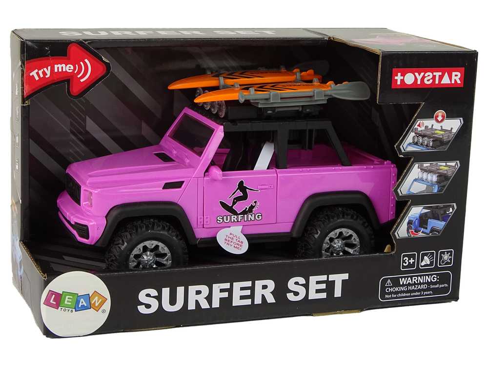 Žaislinis visureigis Surfer Set, rožinis