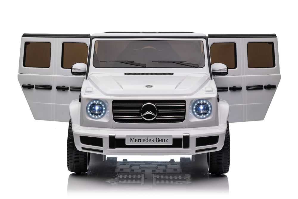 Mercedes G500 XMX627 elektromobilis, baltas