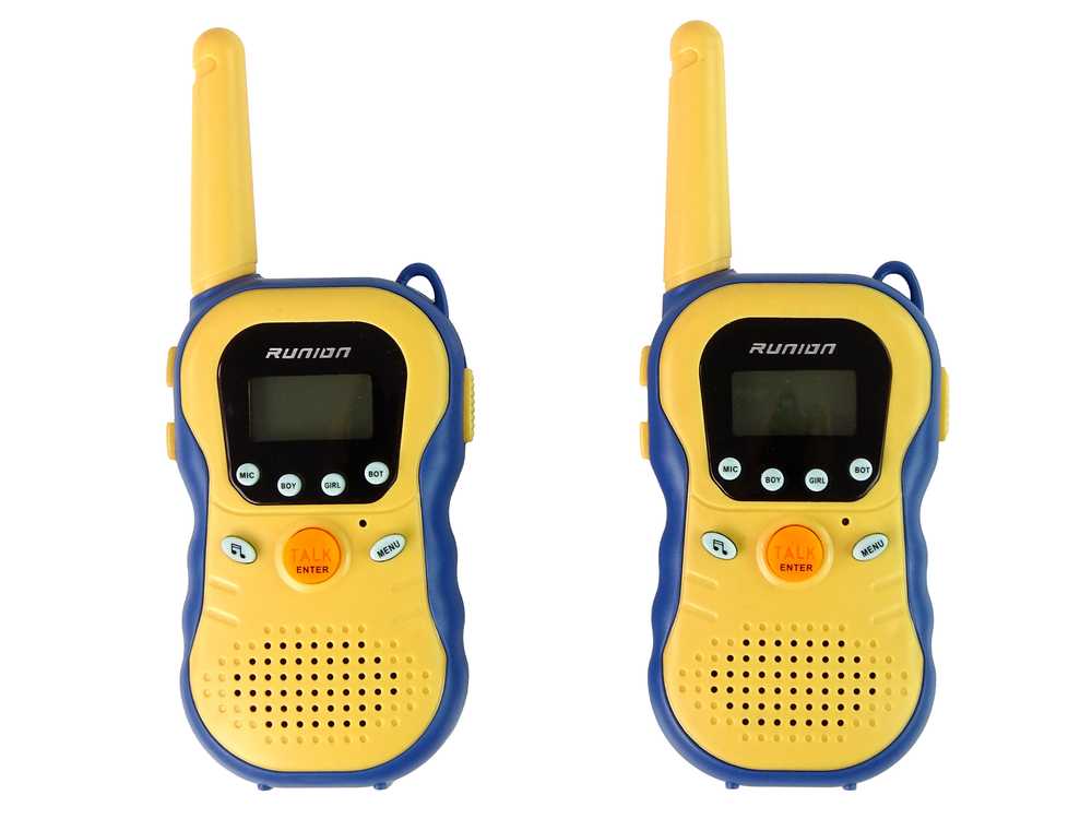 Vaikams skirtos Walkie Talkies, geltonos spalvos