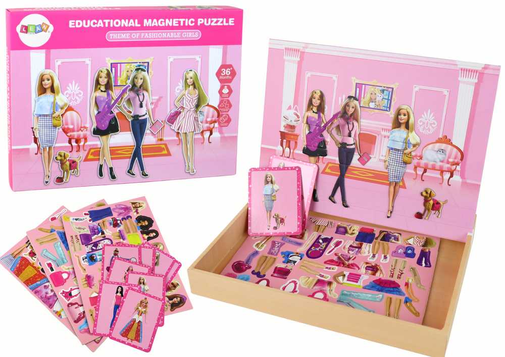 Magnetinė dėlionė Barbie