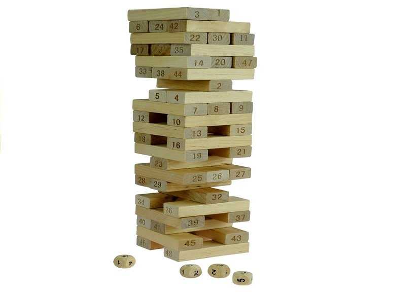 Medinis Jenga žaidimas