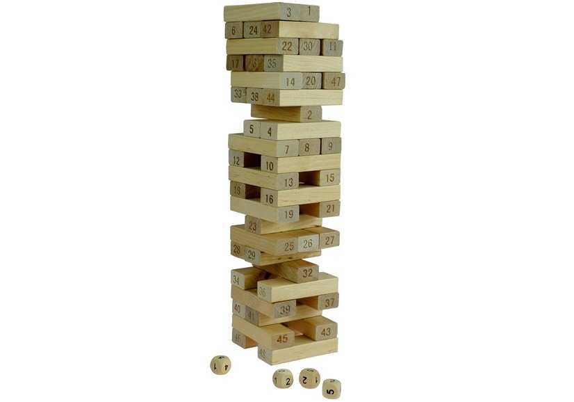 Medinis Jenga žaidimas