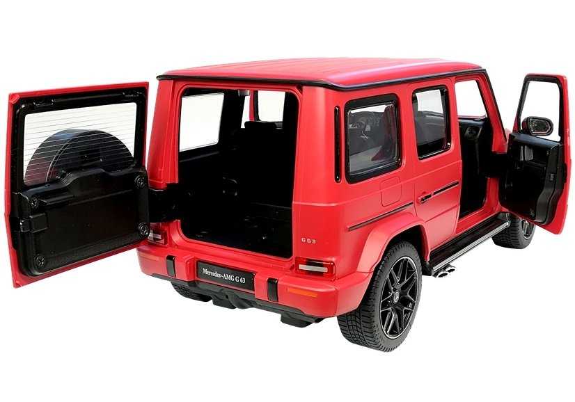 Nuotoliniu būdu valdomas Mercedes G63 Rastar, raudonas