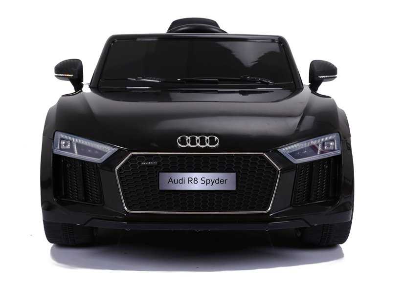 Vaikiškas vienvietis elektromobilis Audi R8 Spyder, juodas