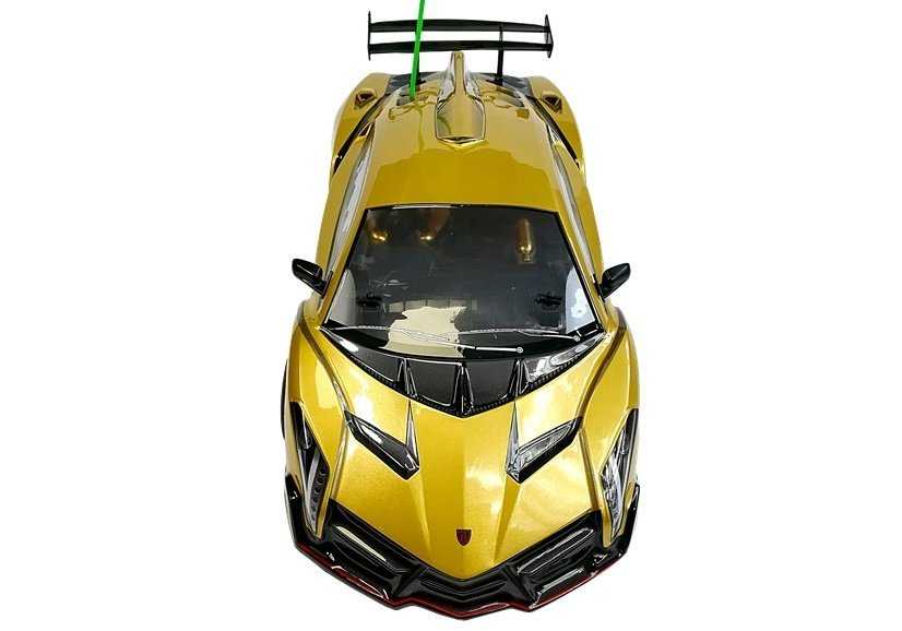 Nuotoliniu būdu valdomas automobilis High Speed Hot Racing - Lamborghini, auksinis