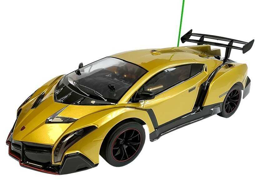 Nuotoliniu būdu valdomas automobilis High Speed Hot Racing - Lamborghini, auksinis