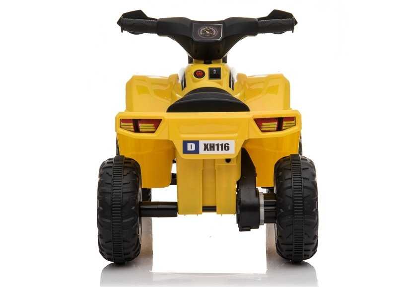 Vaikiškas keturratis QUAD XH116, geltonas