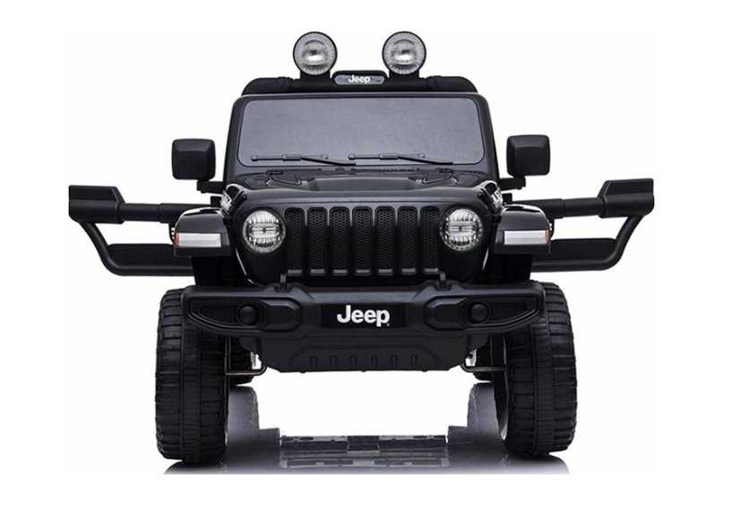 Vaikiškas vienvietis elektromobilis Jeep Wrangler Rubicon, juodas