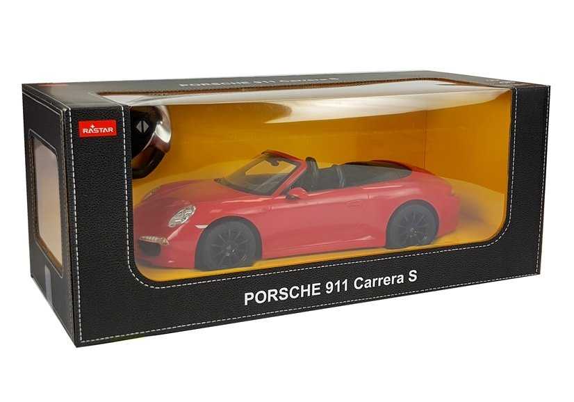 Nuotoliniu būdu valdomas automobilis Porsche 911, 1:14, raudonas