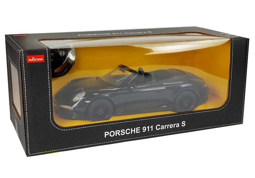 Nuotoliniu būdu valdomas automobilis Porsche 911 Carrera, 1:12, juodas