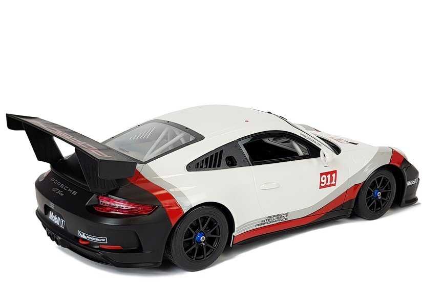 Nuotoliniu būdu valdomas automobilis Porsche 911 GT3 CUP, 1:14, baltas