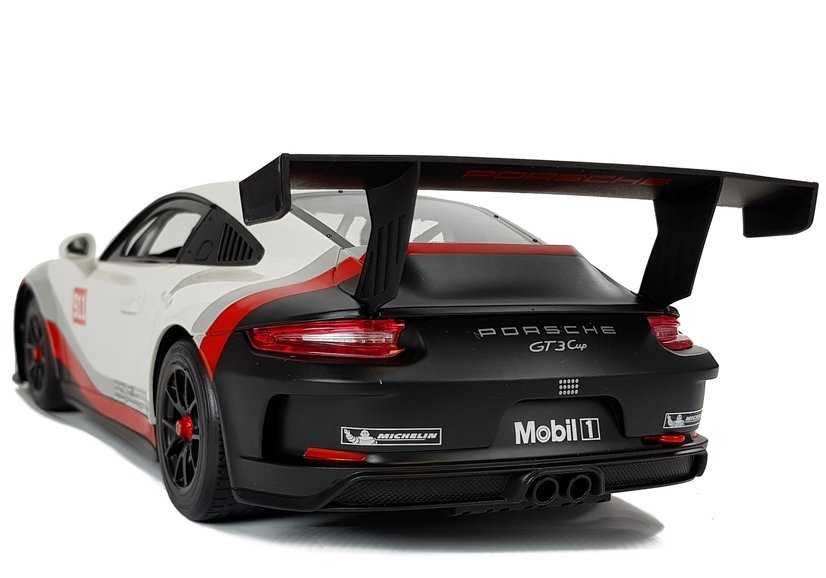 Nuotoliniu būdu valdomas automobilis Porsche 911 GT3 CUP, 1:14, baltas