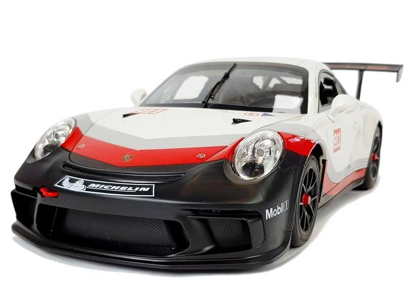 Nuotoliniu būdu valdomas automobilis Porsche 911 GT3 CUP, 1:14, baltas