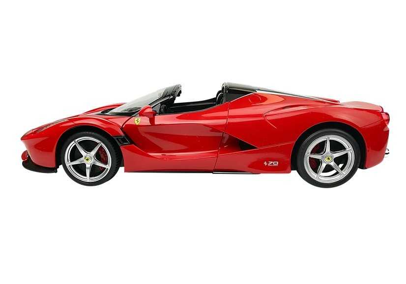 R/C Ferrari Aperta Rastar 1:14 nuotolinio valdymo pulteliu valdomas automobilis, raudonos spalvos.