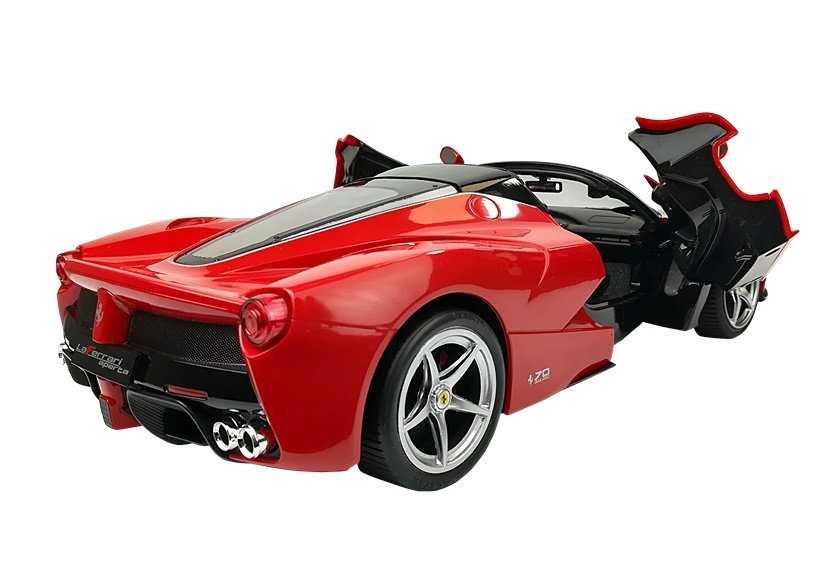 R/C Ferrari Aperta Rastar 1:14 nuotolinio valdymo pulteliu valdomas automobilis, raudonos spalvos.