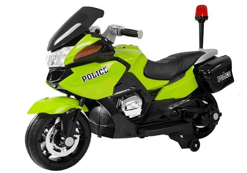 Elektrinis policijos motociklas HZB118, žalias