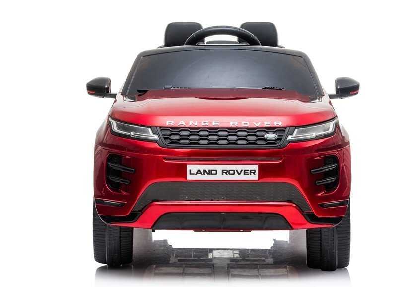 Vaikiškas vienvietis elektromobilis Range Rover Evoque, raudonas lakuotas