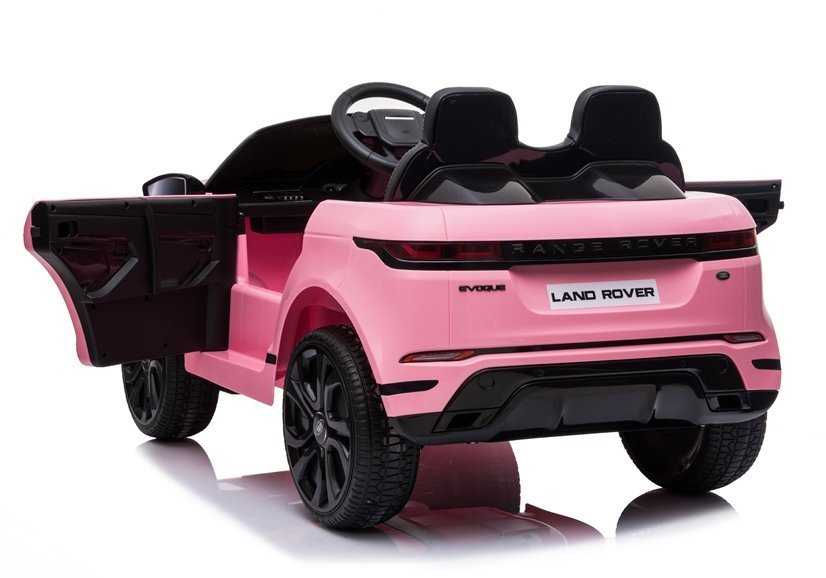 Vaikiškas vienvietis elektromobilis Range Rover Evoque, rožinis