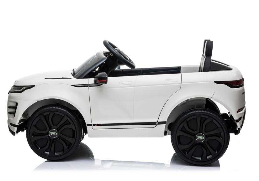 Vaikiškas vienvietis elektromobilis Range Rover Evoque, baltas