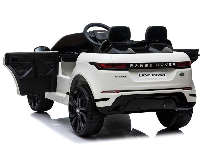 Vaikiškas vienvietis elektromobilis Range Rover Evoque, baltas