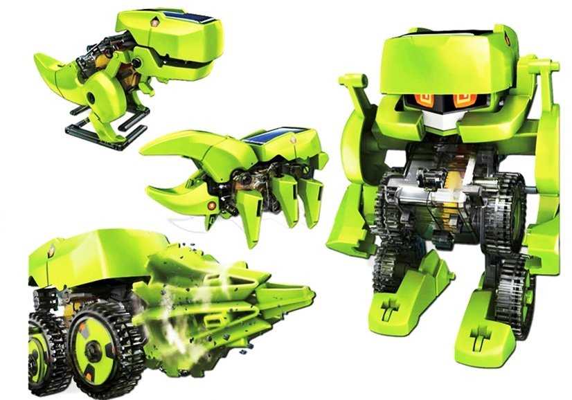 Mokslinis rinkinys - Transforming Solar Robot, 4in1