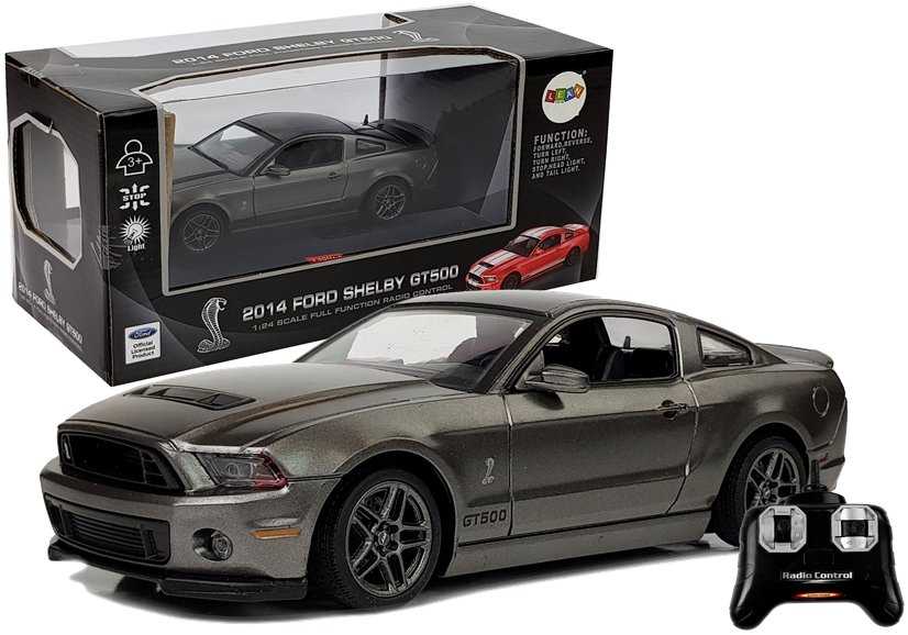 Nuotoliniu būdu valdomas automobilis Ford Shelby GT500, sidabrinis