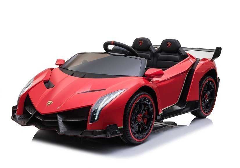 Vaikiškas elektromobilis Lamborghini Veneno MP4, raudonas