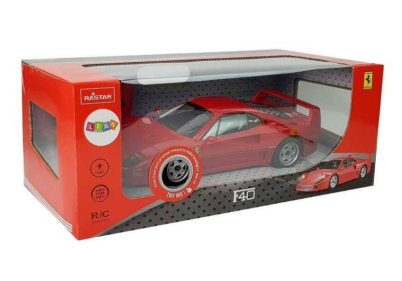 Nuotoliniu būdu valdomas automobilis Ferrari F40, 1:14, raudonas