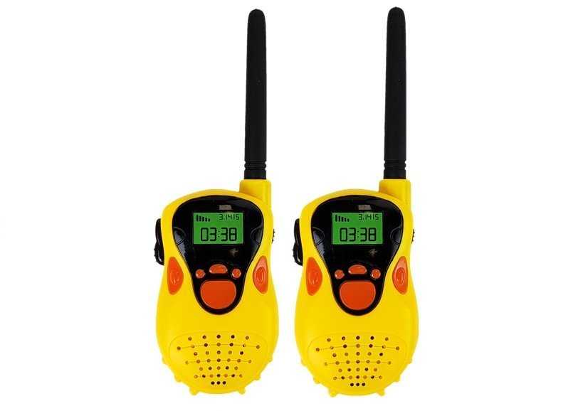 Vaikiškos racijos Walkie Talkie, geltonos