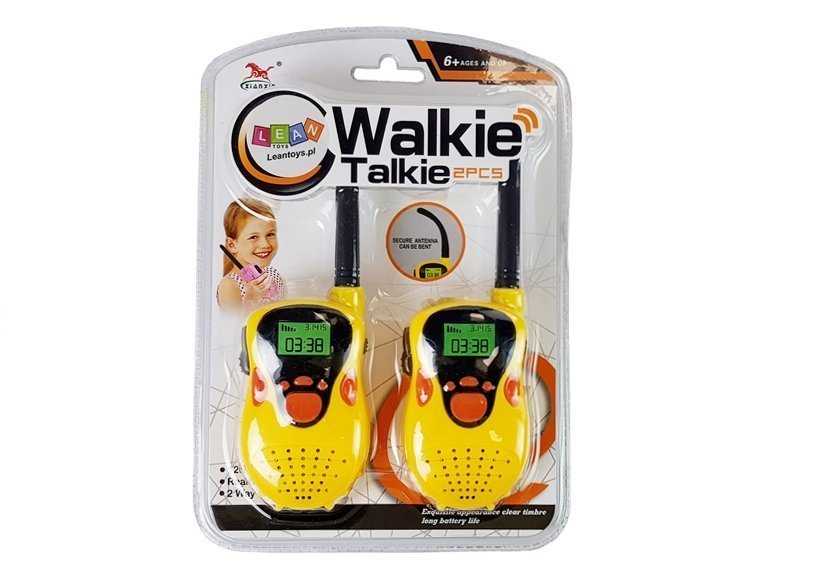 Vaikiškos racijos Walkie Talkie, geltonos