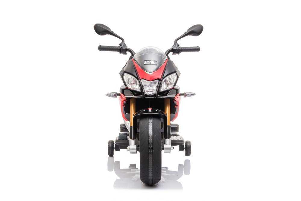 Vienvietis elektrinis motociklas Aprilia Tuono V4, raudonas