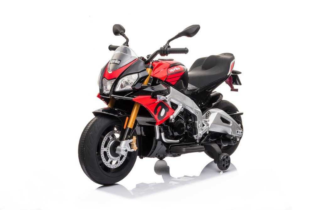 Vienvietis elektrinis motociklas Aprilia Tuono V4, raudonas