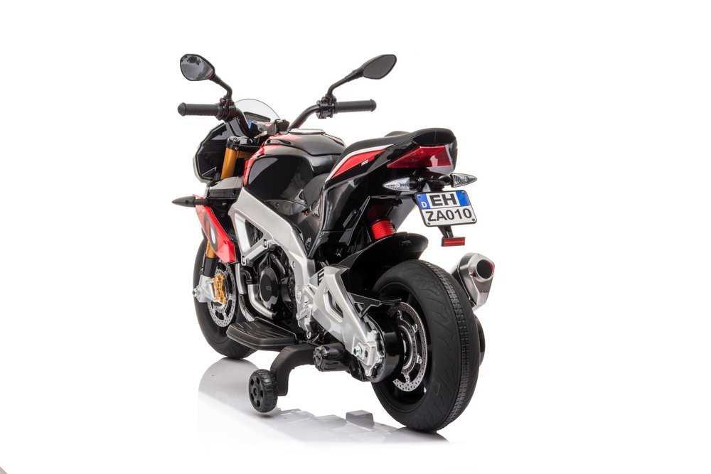 Vienvietis elektrinis motociklas Aprilia Tuono V4, raudonas