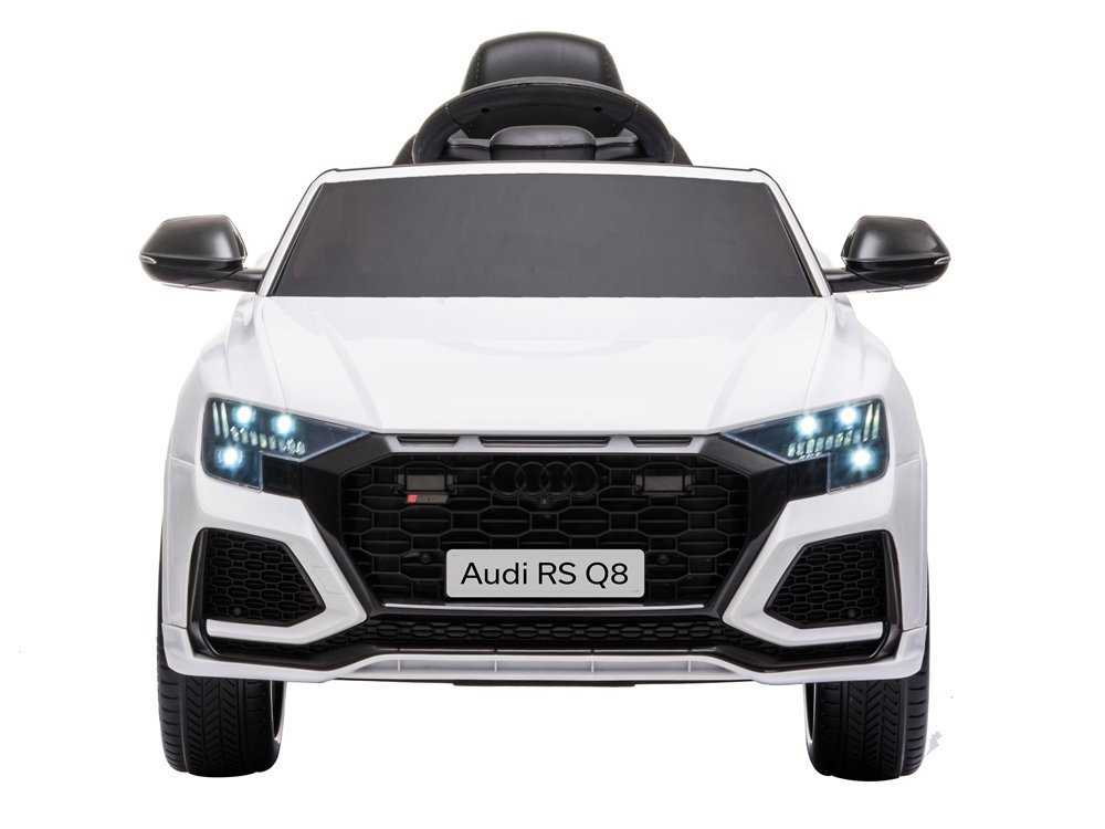 Vienvietis elektromobilis Audi RS Q8, baltas