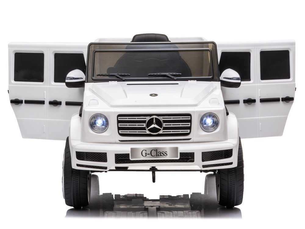 Vaikiškas vienvietis elektromobilis Mercedes G500, baltas