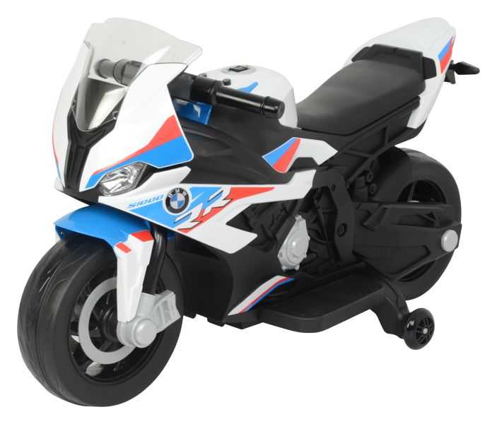 Vaikiškas elektrinis motociklas - BMW S1000RR, baltas