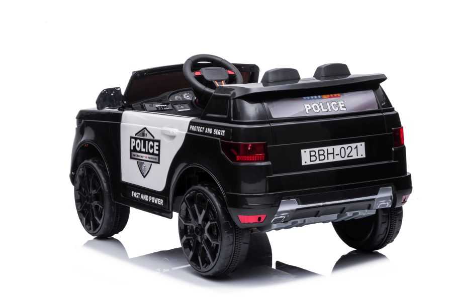 Vienvietis policijos elektromobilis BBH-021, juodas