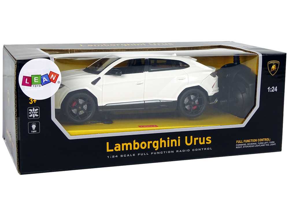 Sportinis nuotoliniu būdu valdomas automobilis Lamborghini, baltas