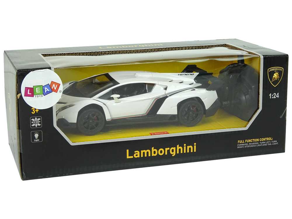 Sportinis nuotoliniu būdu valdomas automobilis Lamborghini Veneno , baltas